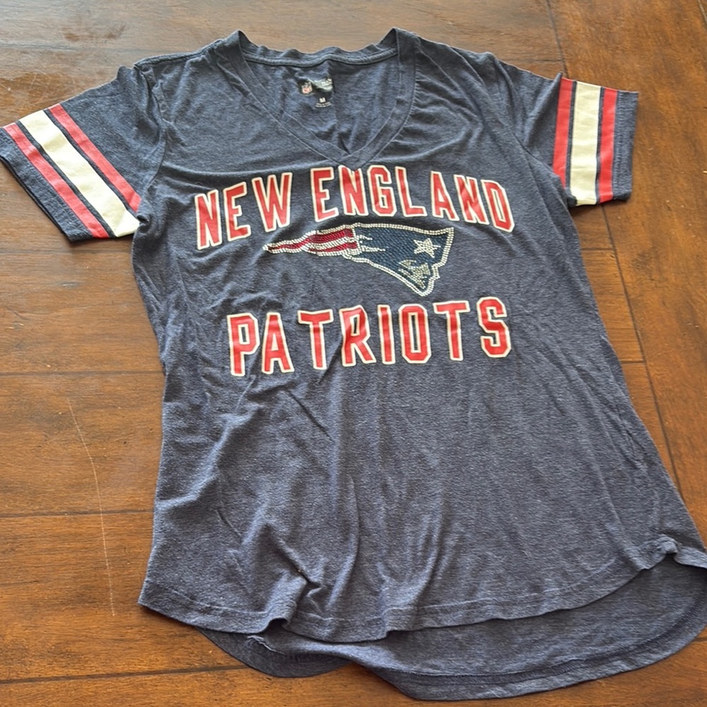 NFL New England Patriots Blue Short Sleeve Tee